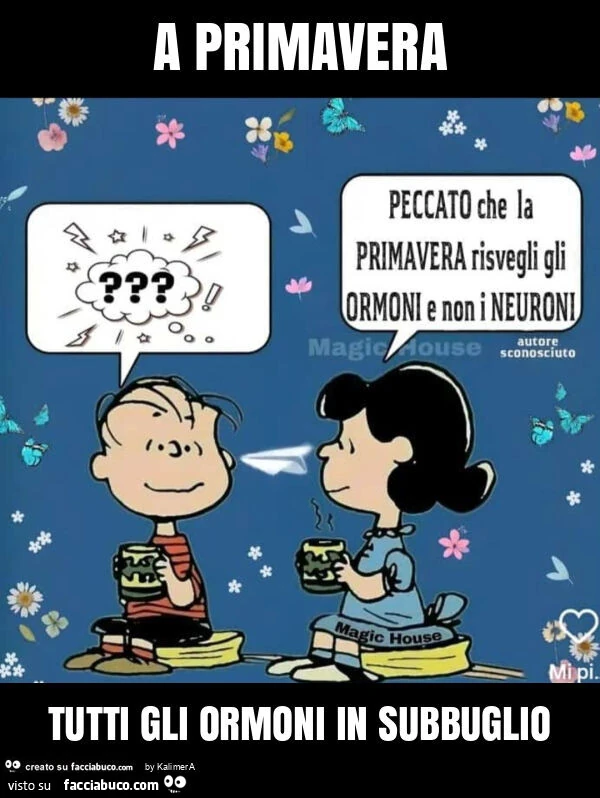 A primavera tutti gli ormoni in subbuglio