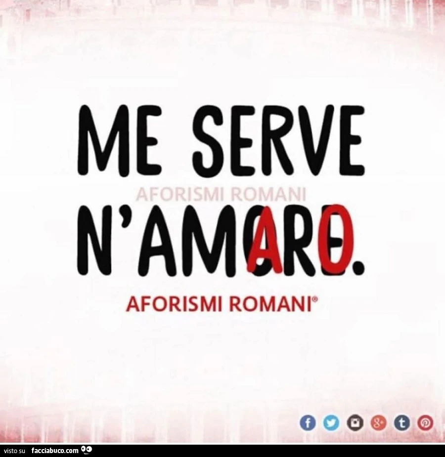 Me serve n'amaro